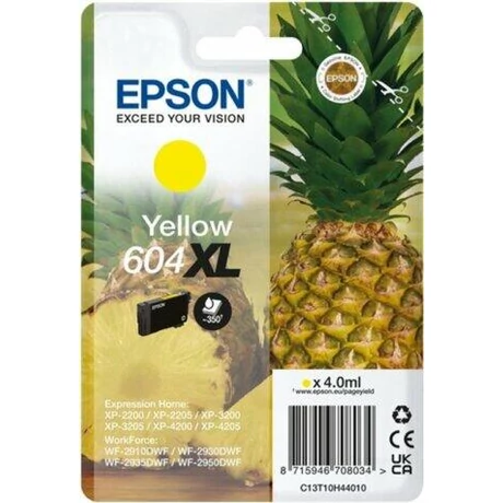 Epson T10H4 (604XL) sárga eredeti tintapatron