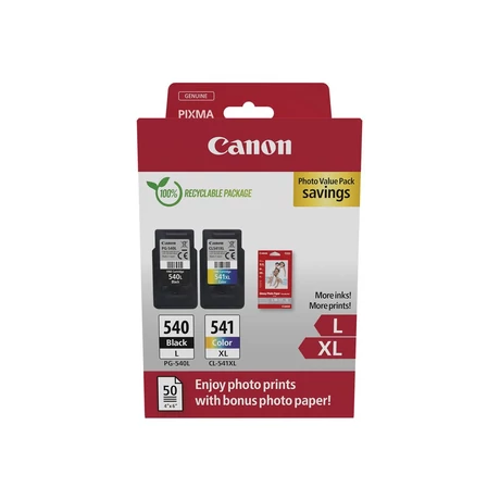 Canon PG-540L/CL-541XL eredeti tintapatron multipack + fotópapír