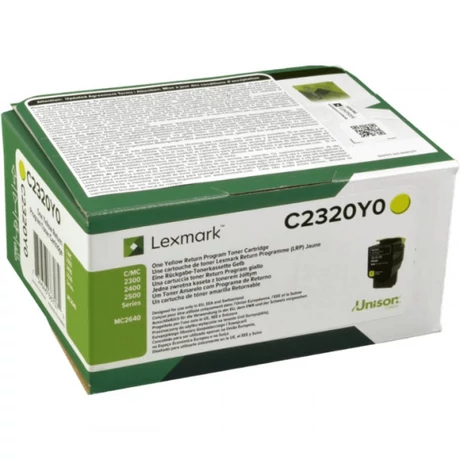 Lexmark [C2535/MC2425] C2320Y0 sárga eredeti 1k toner