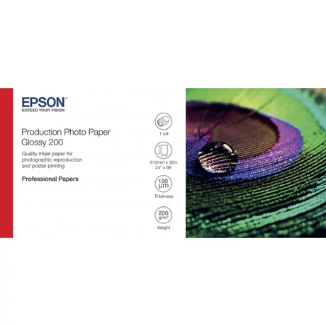 Epson S450371 fényes eredeti fotópapír tekercs (200g, 24" x 30m)