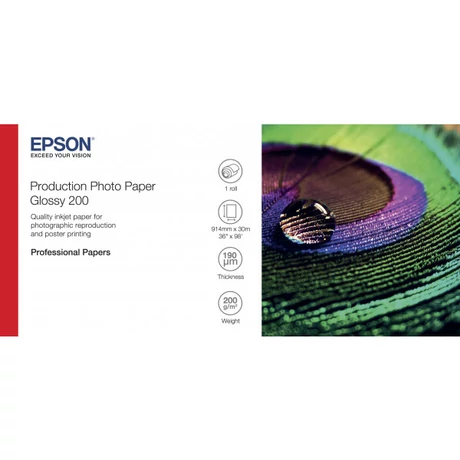 Epson S450372 fényes eredeti fotópapír tekercs (200g, 36" x 30m)
