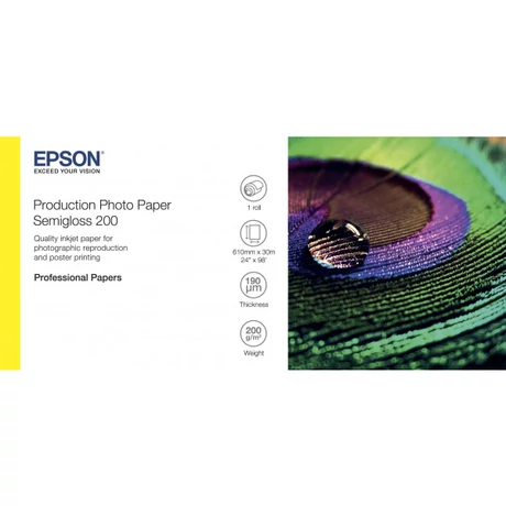 Epson S450376 félfényes eredeti fotópapír tekercs (200g, 24" x 30m)