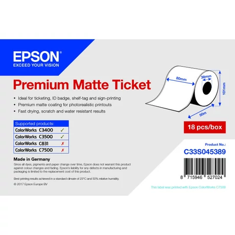 Epson S045389 eredeti címketekercs