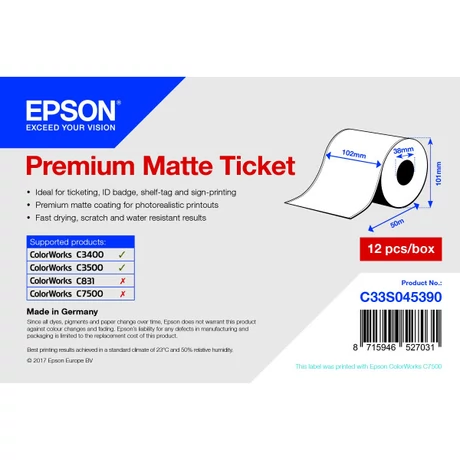 Epson S045390 eredeti címketekercs