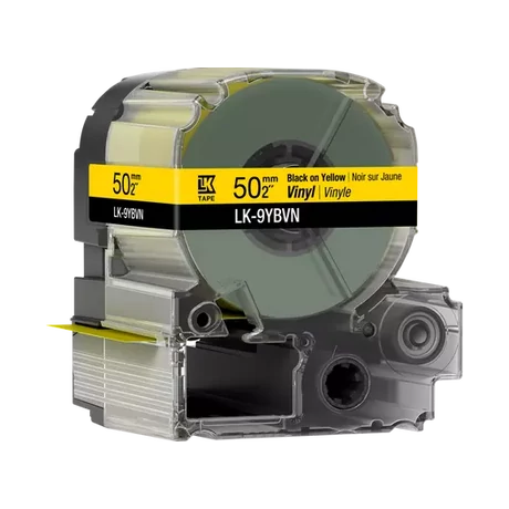 Epson LK-9YBVN fehér alapon fekete eredeti vinyl címkeszalag