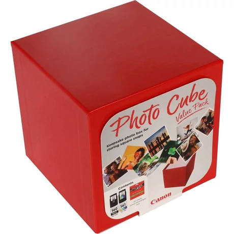 Canon PP-201 piros Photo Cube fényes eredeti fotópapír (13x13cm, 40 lap, 265g)