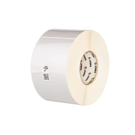 Zebra 3000T eredeti öntapadós ezüst poliészter címkeszalag csomag (4db, 102mm x 102mm, 880386-101)