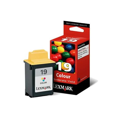 Lexmark 15M2619E [Col] No.19 színes eredeti tintapatron