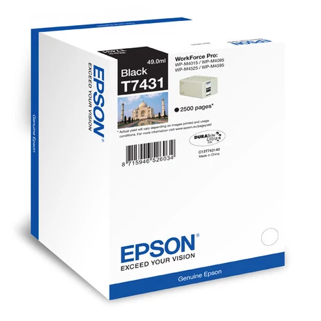 Epson T7431 fekete eredeti tintapatron