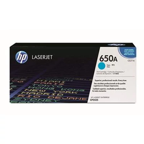 HP CE271A (650A) kék eredeti toner