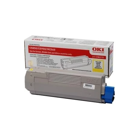 Oki [C5850/5950] 6K sárga eredeti toner (43865721)